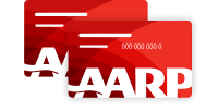 image of two AARP membership cards image of two AARP membership cards